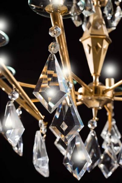 Pair of Italian Chandelier Sciolari Style 1980s