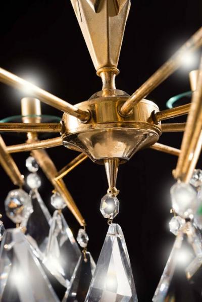Pair of Italian Chandelier Sciolari Style 1980s