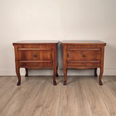 Pair of Italian Cherry Nightstands