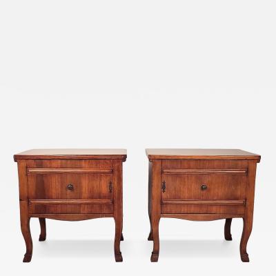 Pair of Italian Cherry Nightstands