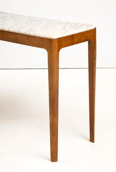 Pair of Italian Cherry Wood and Broccatello Marble Console Tables Italy 2024