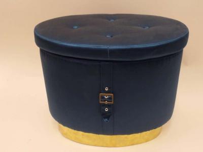 Pair of Italian Design Mid Century Modern Oval Stools Benches or Ottomans