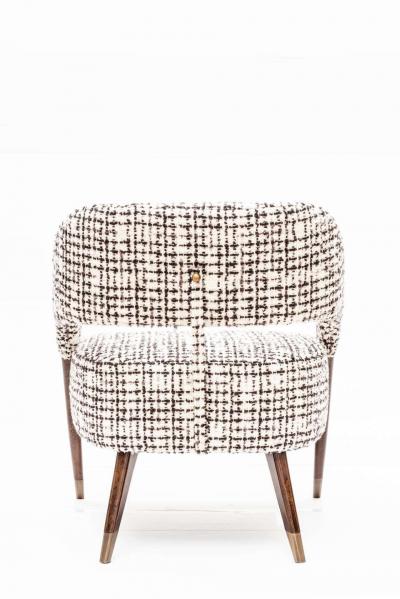 Pair of Italian Design Monique Armchair Midcentury Style