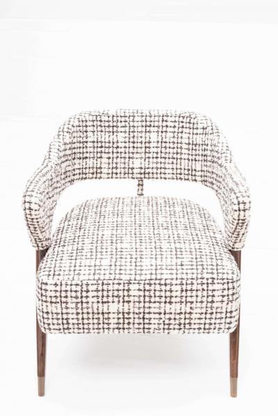 Pair of Italian Design Monique Armchair Midcentury Style
