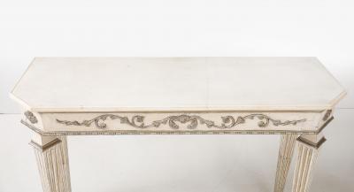 Pair of Italian Directoire Carved and Painted Console Tables circa 1810