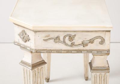 Pair of Italian Directoire Carved and Painted Console Tables circa 1810