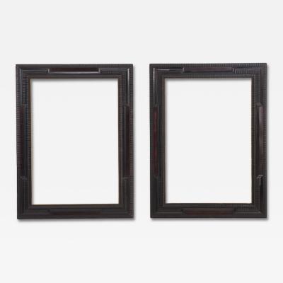 Pair of Italian Ebonized Frames in the Dutch Style C 1940