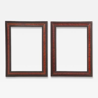 Pair of Italian Ebonized Frames in the Dutch Style C 1940