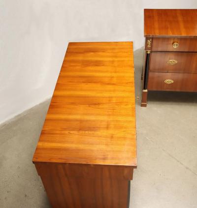 Pair of Italian Empire Mahogany Commodes Circa 1820