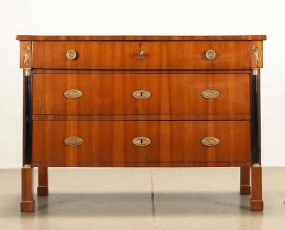 Pair of Italian Empire Mahogany Commodes Circa 1820