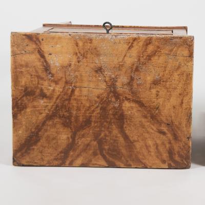 Pair of Italian Faux Marble Painted Bedside Chests Italy circa 1850