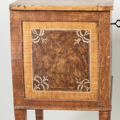 Pair of Italian Faux Marble Painted Bedside Chests Italy circa 1850