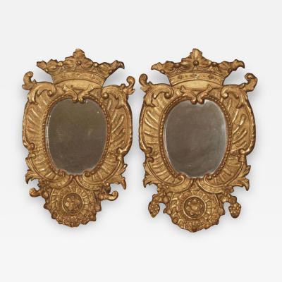 Pair of Italian Gilt Mirrors
