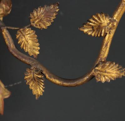 Pair of Italian Giltwood tole Sconces Circa 1880