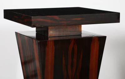Pair of Italian Macassar Ebony Pedestals Italy circa 1970