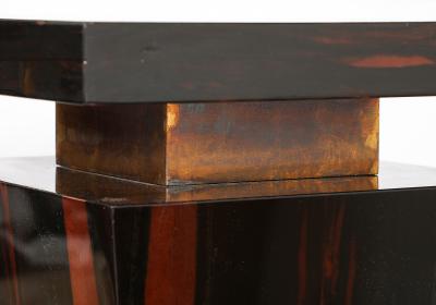 Pair of Italian Macassar Ebony Pedestals Italy circa 1970