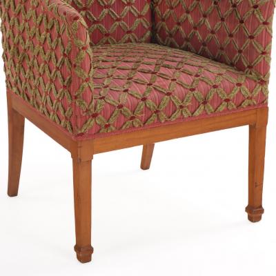 Pair of Italian Maple Armchairs C 1940