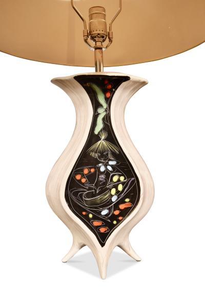 Pair of Italian Mid Century Ceramic Lamps