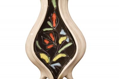 Pair of Italian Mid Century Ceramic Lamps
