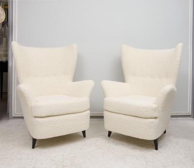 Pair of Italian Mid Century Modern Lounge Chairs