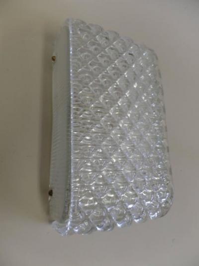 Pair of Italian Mid Century Modern Murano Venetian Diamond Glass Sconces
