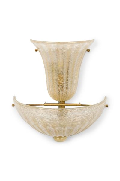 Pair of Italian Mid Century Murano Wall Sconces