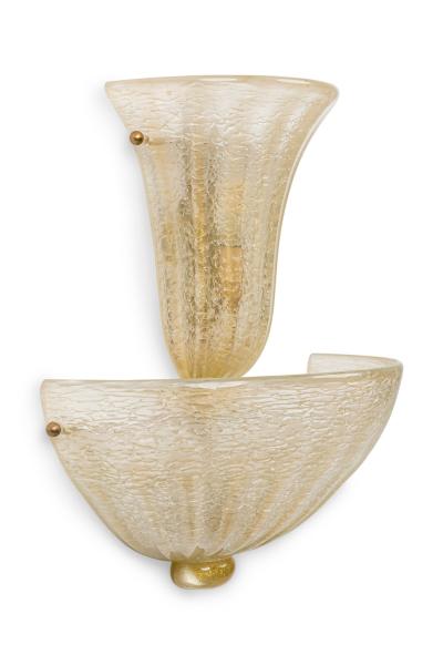 Pair of Italian Mid Century Murano Wall Sconces