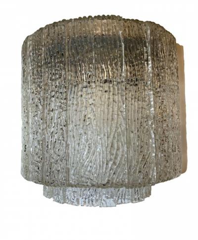 Pair of Italian Modern Handblown Glass Wall Lights Sconces Venini