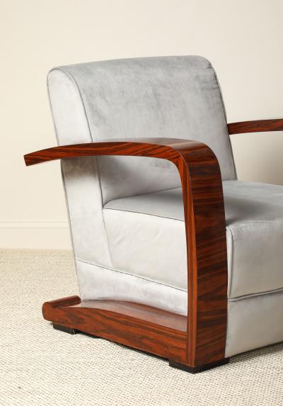 Pair of Italian Moderne Lounge Chairs