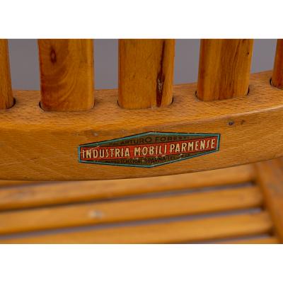 Pair of Italian Modernist Armchairs 1950s