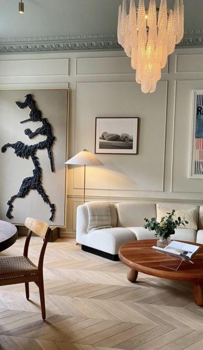 Pair of Italian Murano Glass Drop Chandelier 1970s