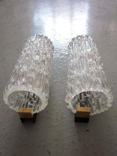 Pair of Italian Murano Glass Sconces