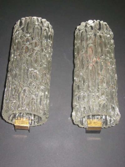 Pair of Italian Murano Glass Sconces