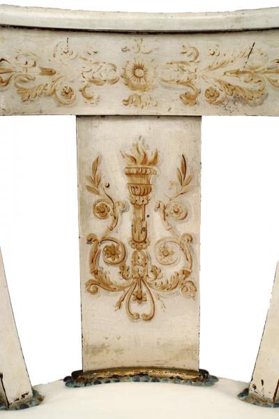 Pair of Italian Neo Classic Floral Side Chairs