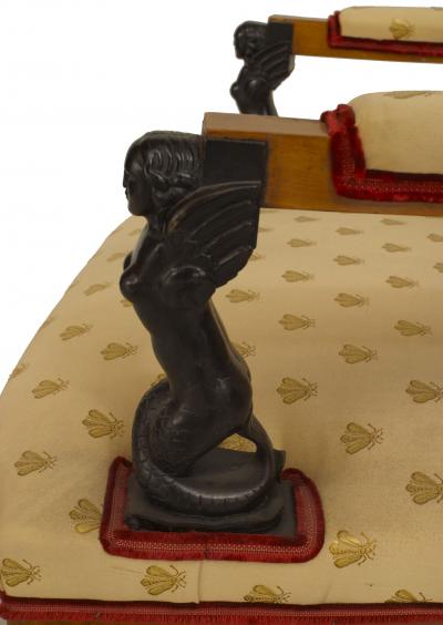 Pair of Italian Neo Classic Maple Arm Chairs