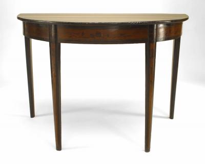Pair of Italian Neo Classic Rosewood Console Tables