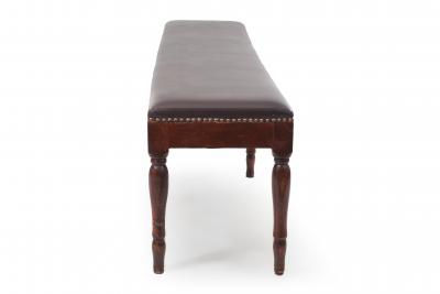 Pair of Italian Neo Classic Walnut Long Benches