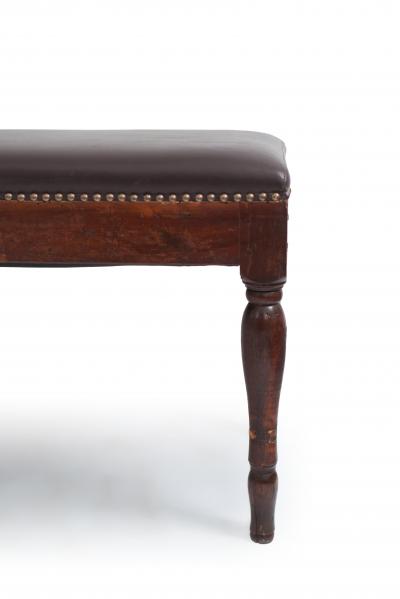 Pair of Italian Neo Classic Walnut Long Benches