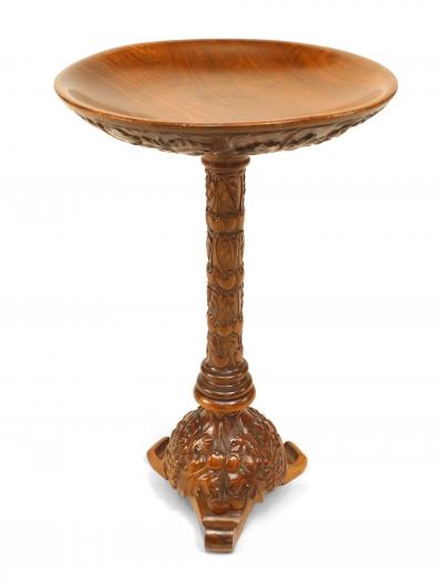 Pair of Italian Neo Classic Walnut Table