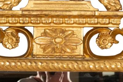 Pair of Italian Neoclassic Giltwood Mirrors