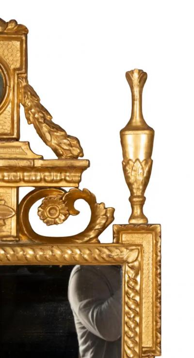 Pair of Italian Neoclassic Giltwood Mirrors