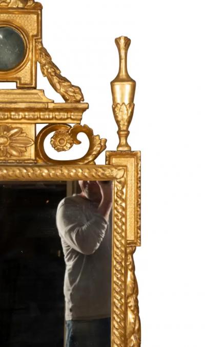 Pair of Italian Neoclassic Giltwood Mirrors