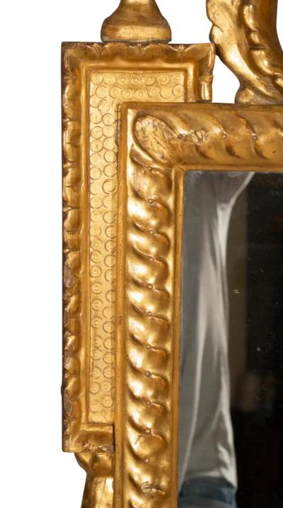 Pair of Italian Neoclassic Giltwood Mirrors
