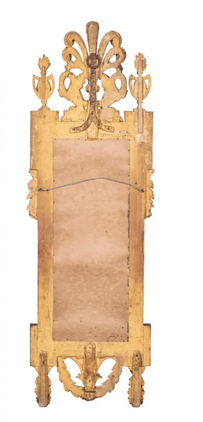 Pair of Italian Neoclassical Giltwood Mirrors