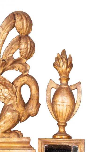 Pair of Italian Neoclassical Giltwood Mirrors