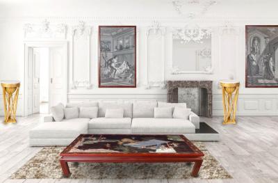 Pair of Italian Neoclassical Gu ridons or Side Tables Tuscany 1830