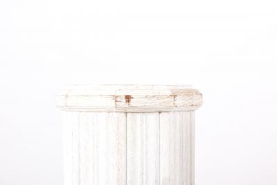 Pair of Italian Oak Pedestals from the Beginning of the 20th Century