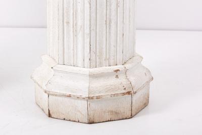 Pair of Italian Oak Pedestals from the Beginning of the 20th Century