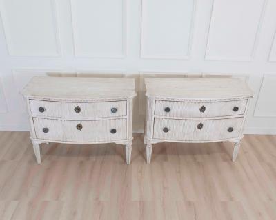Pair of Italian Painted Neoclassical Commodes 20th Century