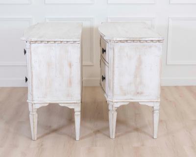 Pair of Italian Painted Neoclassical Commodes 20th Century